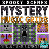 Spooky Mystery Music Grids - Symbols Digital Resources